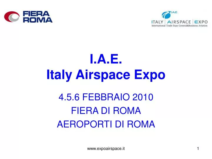 i a e italy airspace expo