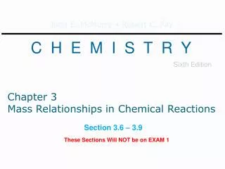 Chapter 3 Mass Relationships in Chemical Reactions