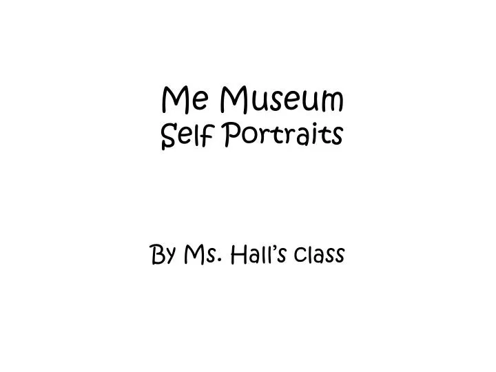 me museum self portraits