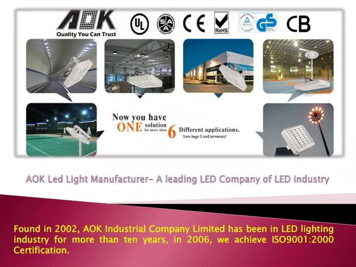 aok led light manufacturer a leading led company of led industry