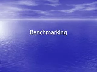 benchmarking
