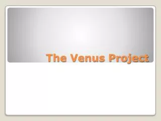 the venus project