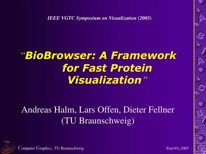 biobrowser a framework for fast protein visualization