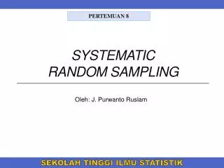 systematic random sampling