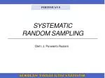 SYSTEMATIC RANDOM SAMPLING - slide 1