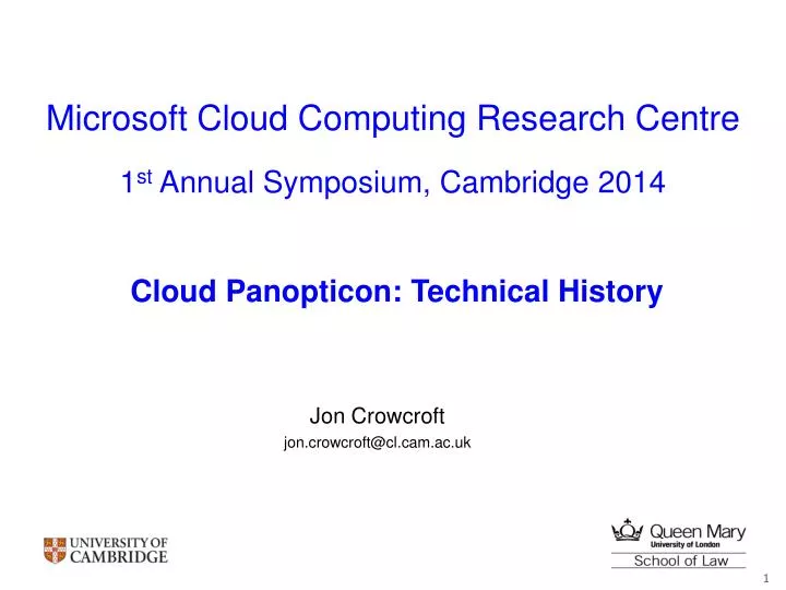 microsoft cloud computing research centre