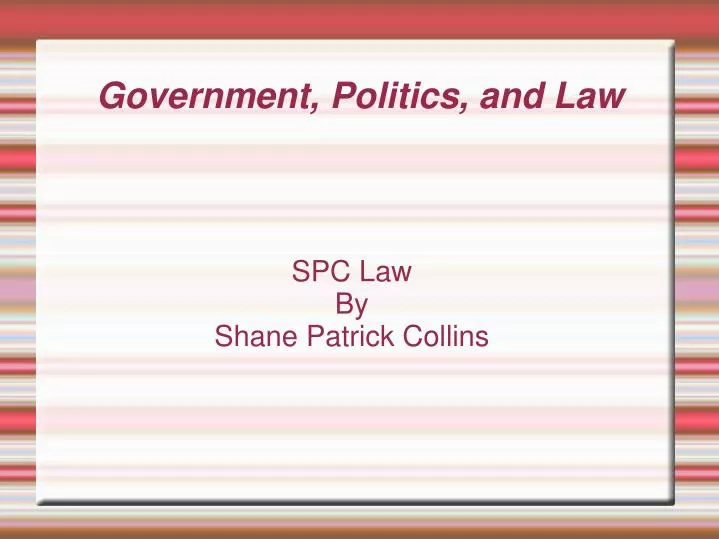 spc law by shane patrick collins