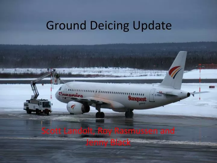 ground deicing update