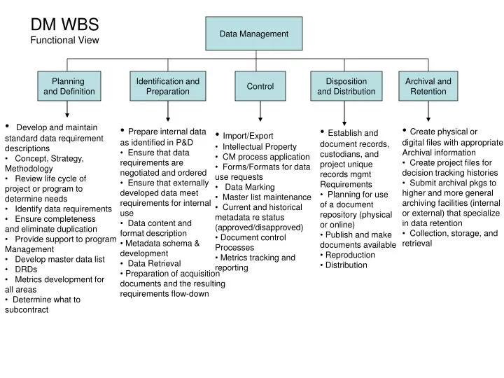 dm wbs functional view