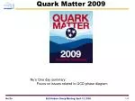 Quark Matter 2009 - slide 1