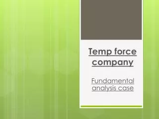 Temp force company