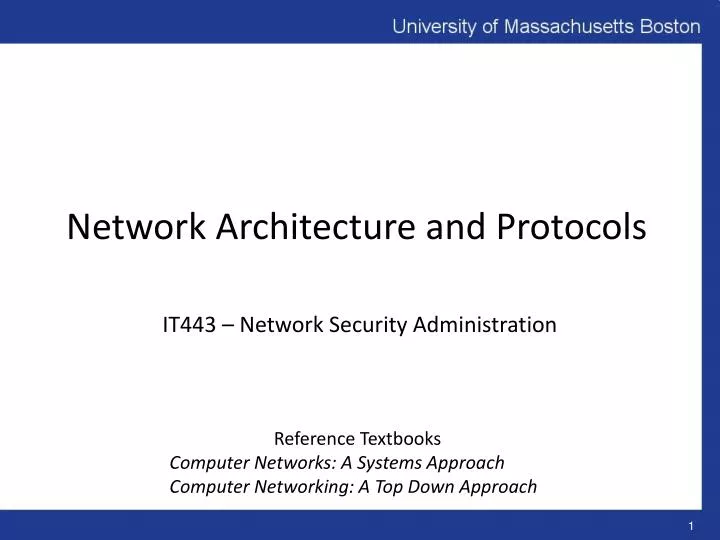 network architecture and protocols