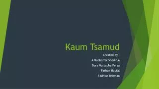 kaum tsamud