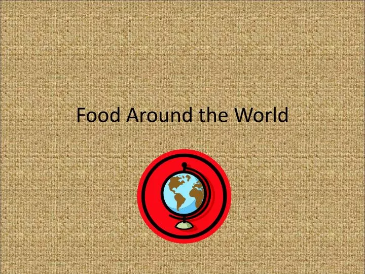food around the world