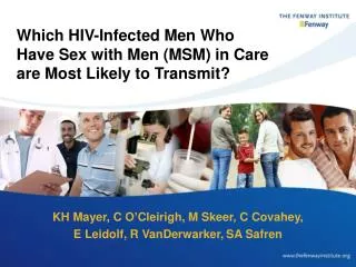 Which HIV-Infected Men Who Have Sex with Men (MSM) in Care are Most Likely to Transmit?