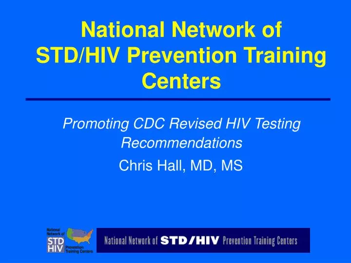 national network of std hiv prevention training centers