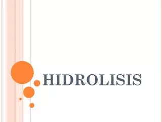 hidrolisis