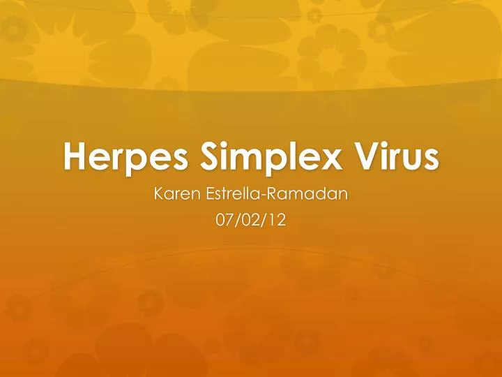 herpes simplex virus