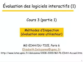 valuation des logiciels interactifs 1