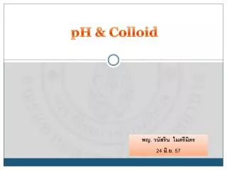 ph colloid