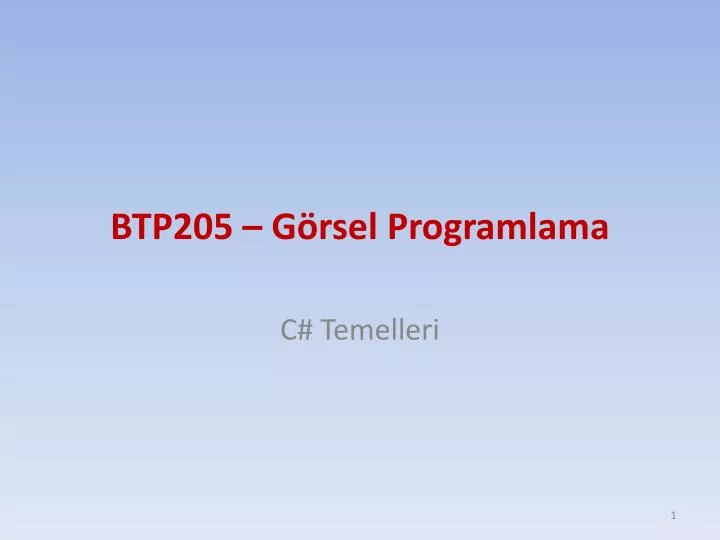 b tp205 g rsel programlama