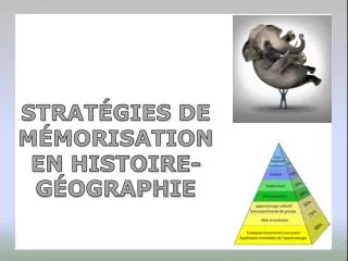 STRATÉGIES DE MÉMORISATION EN HISTOIRE- GÉOGRAPHIE