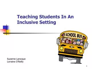 Teaching Students In An Inclusive Setting