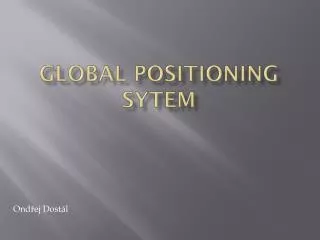 global positioning sytem