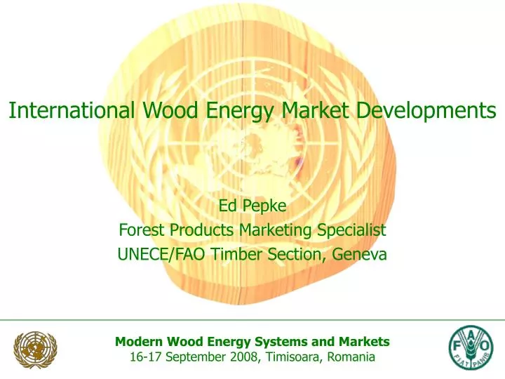 international wood energy market developments