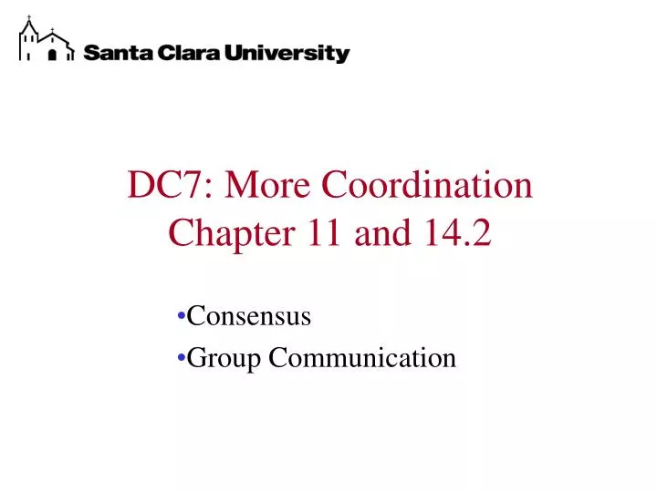 dc7 more coordination chapter 11 and 14 2