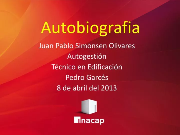 autobiografia