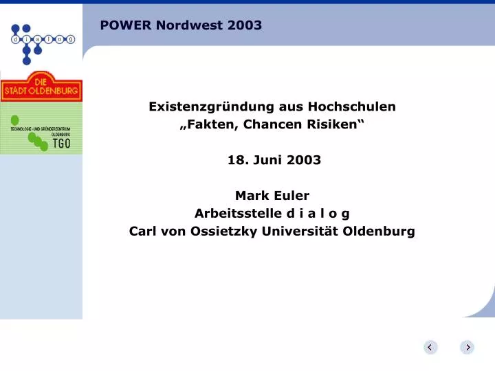 power nordwest 2003