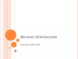 michael schumacher