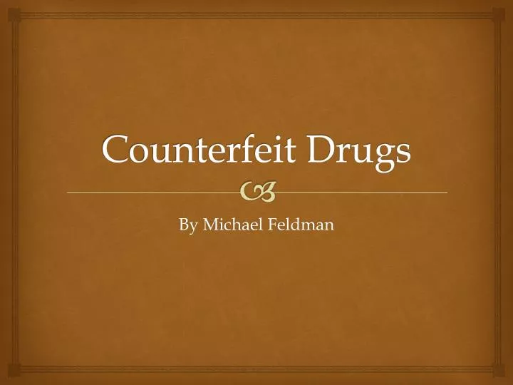 counterfeit drugs