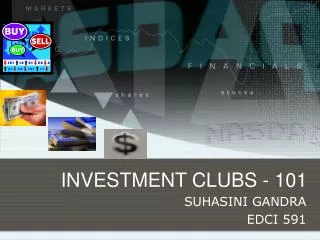 INVESTMENT CLUBS - 101