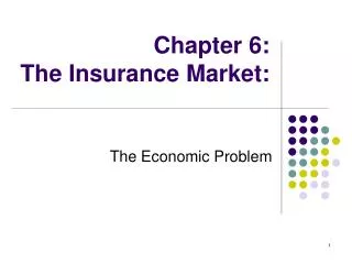 Chapter 6: The Insurance Market: