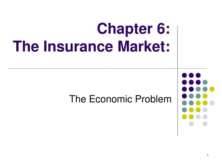 chapter 6 the insurance market