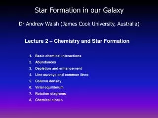 Star Formation in our Galaxy