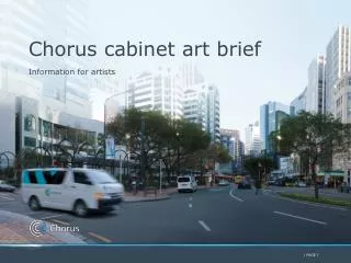 Chorus cabinet art brief