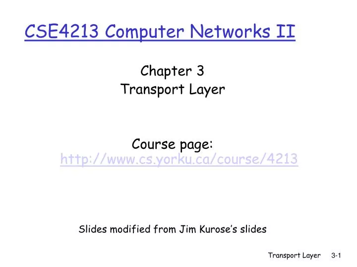 cse4213 computer networks ii