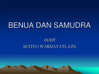 benua dan samudra