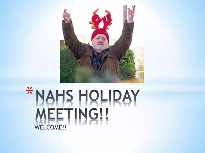 nahs holiday meeting