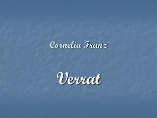 cornelia franz