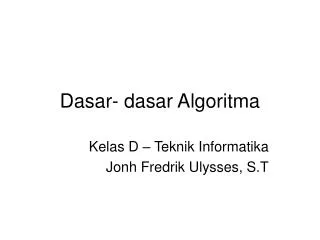 dasar dasar algoritma