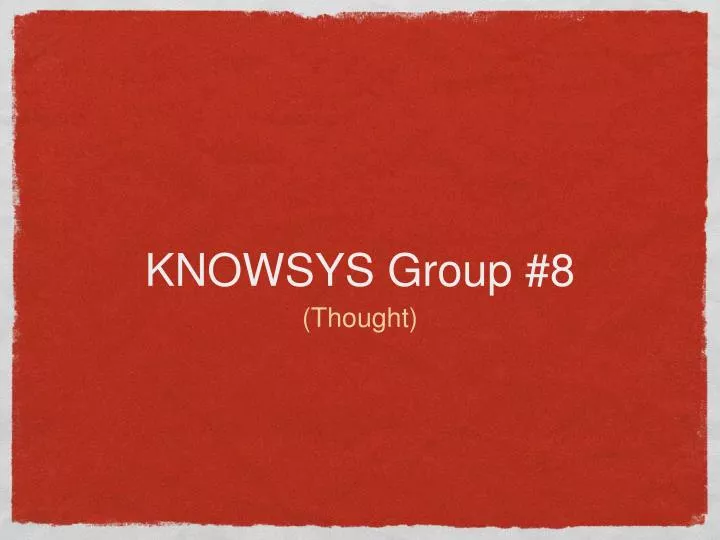 knowsys group 8
