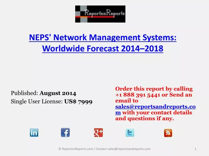 neps network management systems worldwide forecast 2014 2018