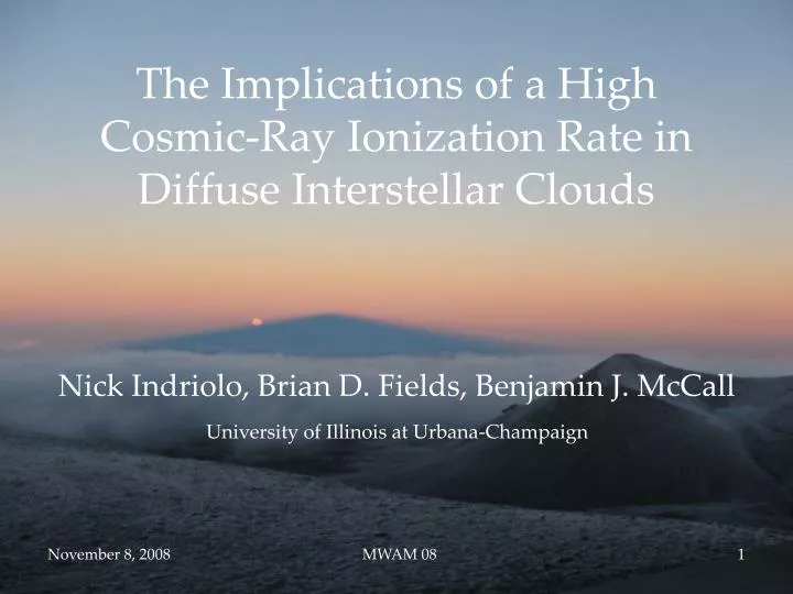 the implications of a high cosmic ray ionization rate in diffuse interstellar clouds