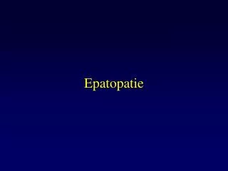 epatopatie