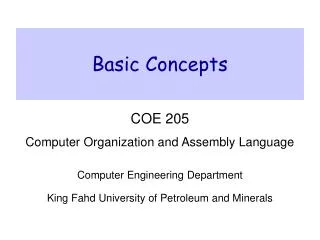 basic concepts