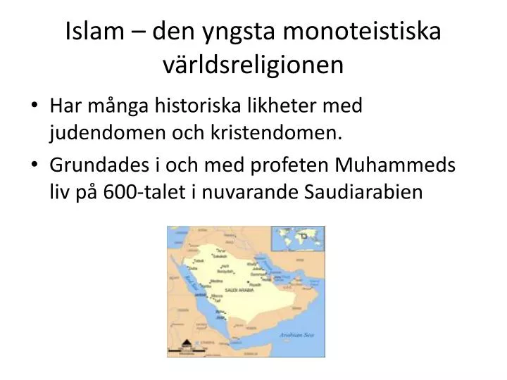 islam den yngsta monoteistiska v rldsreligionen